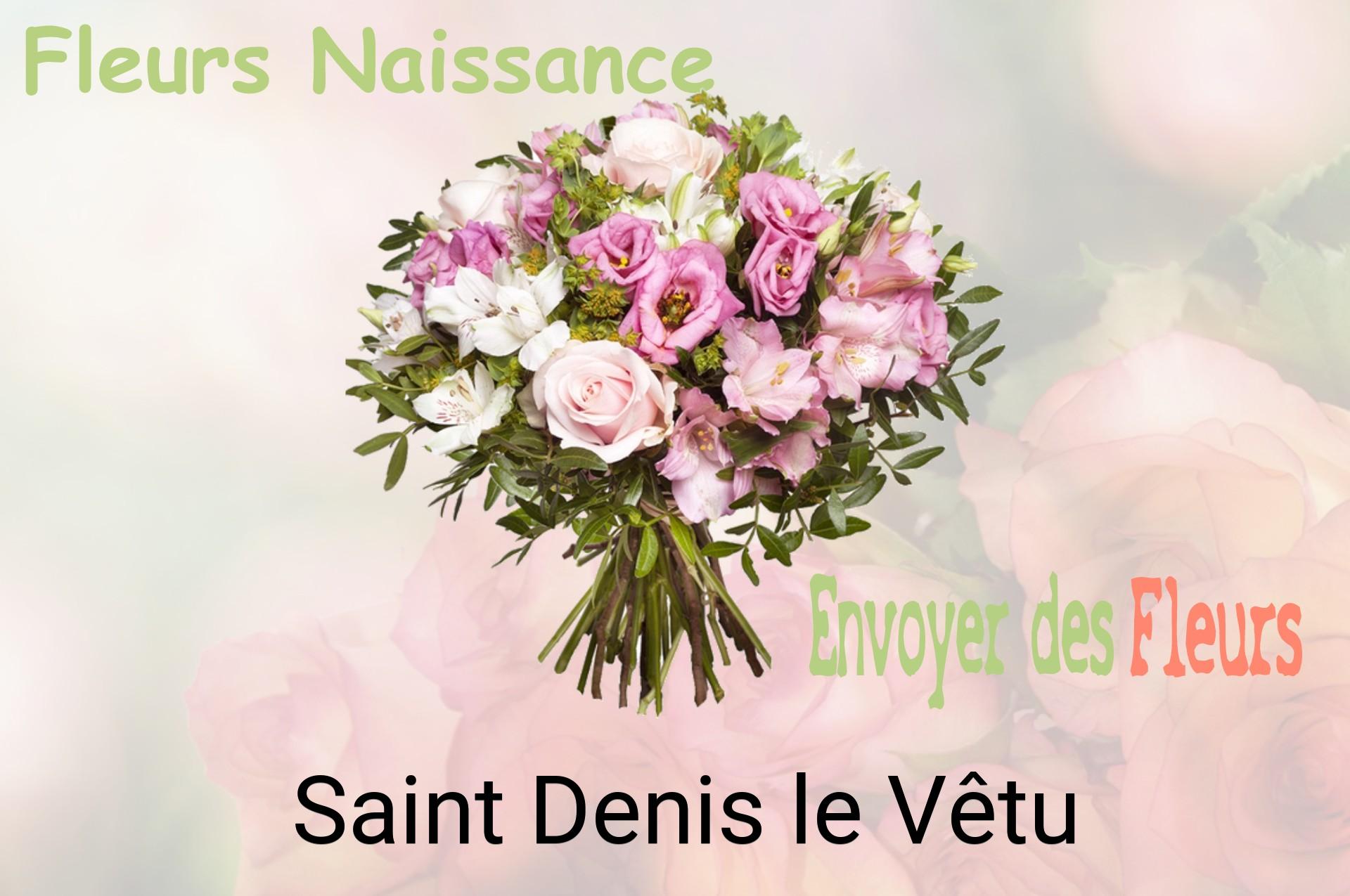 Bouquet de fleurs de naissance livré à Saint-Denis-le-Vêtu